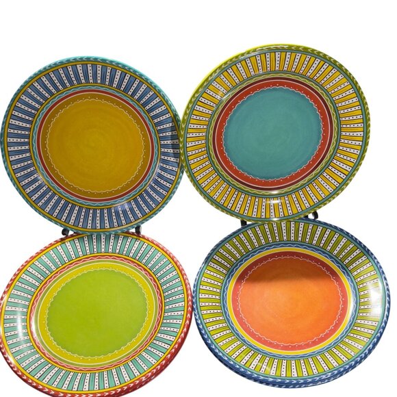 Valencia Certified International Nancy Green 11" Dinner Plates Multicolor  Set O - Picture 8 of 8
